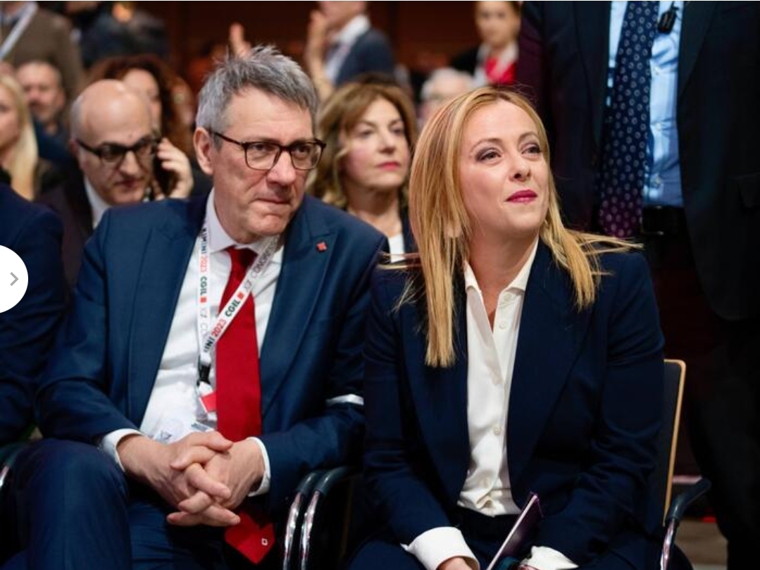Meloni is a p…’, the prime minister posts a video of insults to the CGIL march. The condemnation of Landini and Pd