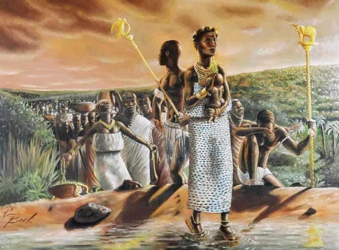 QUEEN ABLA POKOU (Abena Pokua), THE ASANTE PRINCESS WHO ESTABLISHED THE BAOULE KINGDOM OF IVORY COAST.