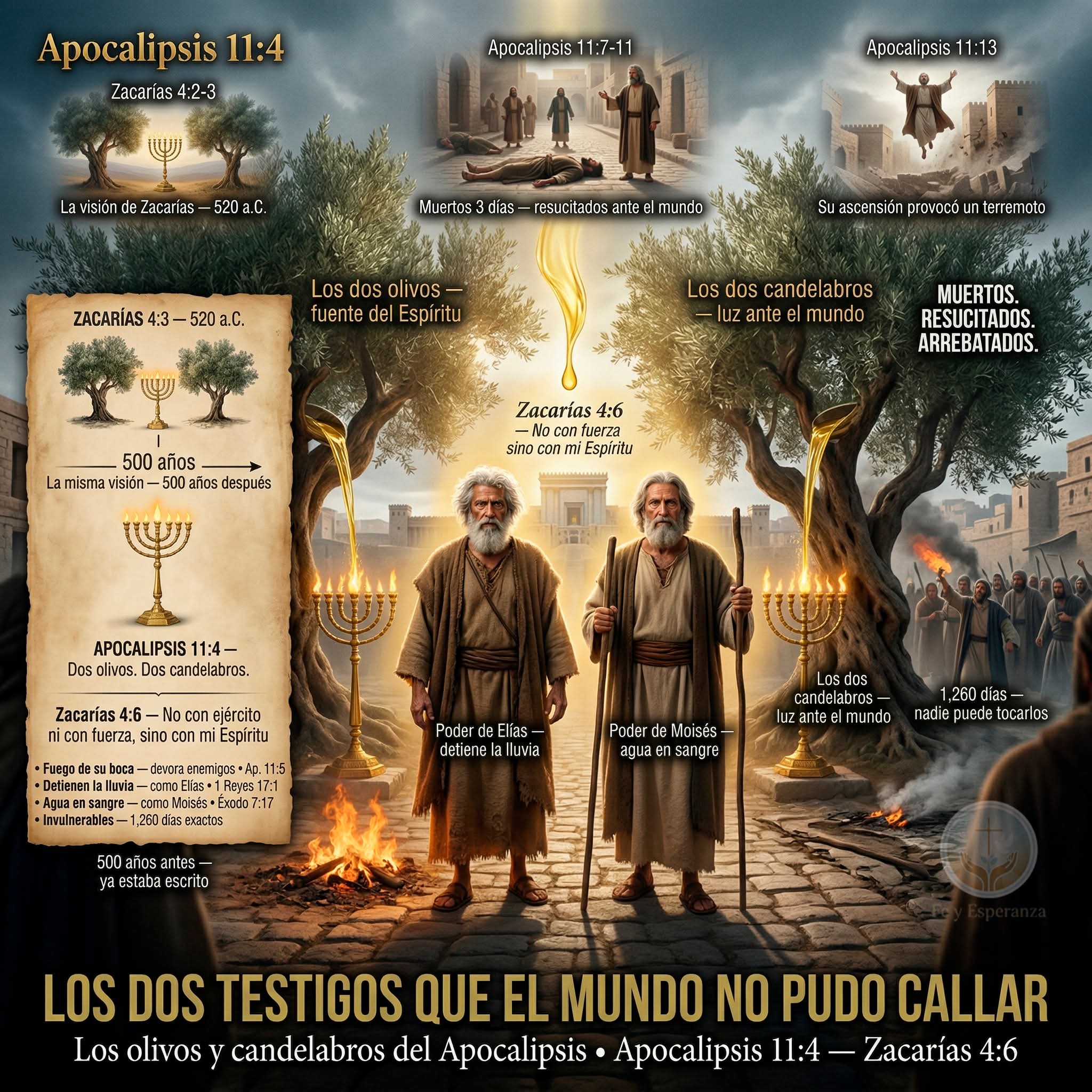 THE TWO WITNESSES, THE OLIVES AND THE CANDELABROS